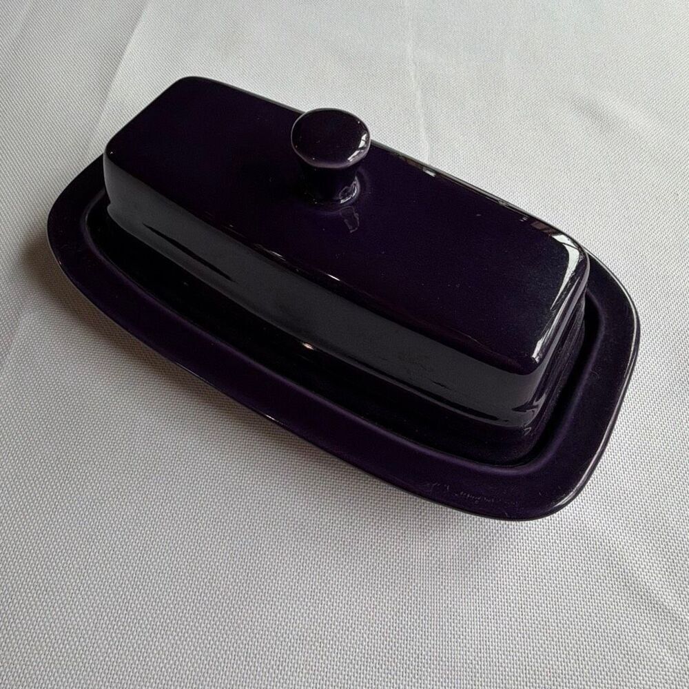 Fiesta Plum Butter Dish Vintage